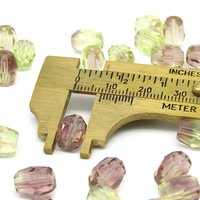 10x8mm Faceted Oval Beads, 2-Tone Amethyst & Olivine Czech Glass Barrels