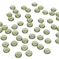 7mm Flat Rondelles, Small Front-Drilled Discs, Czech Pressed Glass Beads