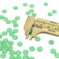 7mm Flat Rondelles, Small Front-Drilled Discs, Czech Pressed Glass Beads