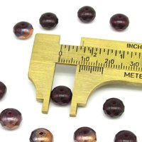 9x6mm Faceted Rondelles, Garnet Red Fire Polished Czech Glass Beads (20)
