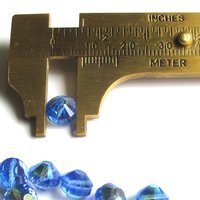 Vintage 8mm Sapphire AB Faceted Crystal Beads