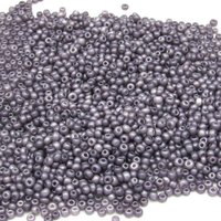 11/0 Seed Beads, Opaque Lilac Pearl Matte 2mm Mini Rocailles (25g)