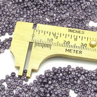 11/0 Seed Beads, Opaque Lilac Pearl Matte 2mm Mini Rocailles (25g)