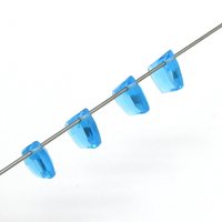 11x8.5mm Aquamarine Kite Briolettes, Pointed Teardrops