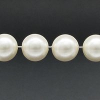 Vintage Plastic Pearls, 12mm 14mm Cultura Lustre Beads