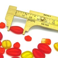 Flat Czech Glass Window Beads, Orange and Yellow Mix