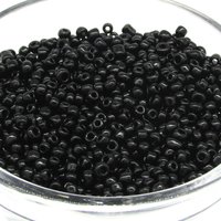 11/0 Seed Beads Opaque Black (25g)