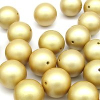 22mm Jumbo Faux Pearl Plastic Beads (6)
