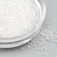 11/0 Clear Seed Beads, 2mm  Mini Rocailles