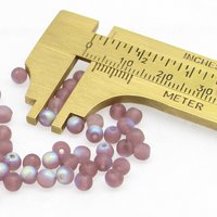 4mm Druk Round Glass Bead Mixes