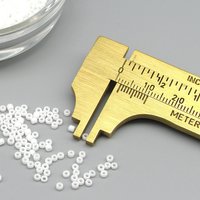 11/0 Glass Seed Beads, 2mm Matte Opaque White Mini Rocailles