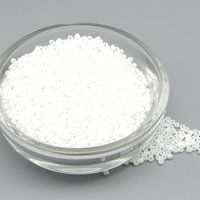 11/0 seed beads are opaque white with a matte finish. Tiny size 11 glass rocailles average 2mm by 1.5mm, with round 0.64mm holes. 