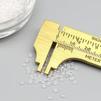 11/0 Clear Seed Beads, 2mm  Mini Rocailles