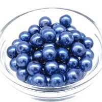 8mm Round Faux Pearls, Opaque Coated Glass Lustre Beads, Medium Spacers (50)