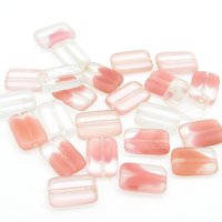 12mm x 8mm Flat Rectangle Glass Beads