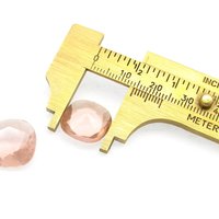 Vintage 14mm Square Light Peach Cushion Rhinestones