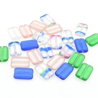 12mm x 8mm Flat Rectangle Glass Beads