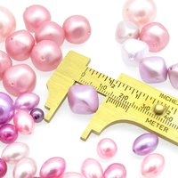 Pink Vintage Faux Pearl Mix, Assorted Oval, Round, and Bicone Plastic Lustre Beads