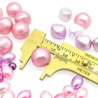 Pink Vintage Faux Pearl Mix, Assorted Oval, Round, and Bicone Plastic Lustre Beads