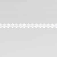 4mm Bicones, Matte Crystal AB Preciosa Machine Cut Tapered Beads