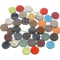 Tiny Leather Circles, 8mm 10mm 12mm Round Die Cuts (20 pairs)