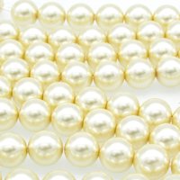 8mm Cream Preciosa Crystal Nacre Pearls (25)