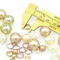 Peach Round Faux Pearl Mix, Coated Czech Glass Beads