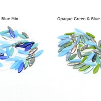 5x16mm Dagger Beads,  Narrow Czech Glass Drops in Assorted Colors and Mixes (50)
