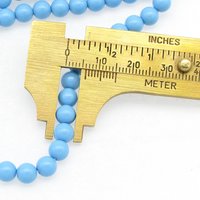 Opaque Aqua Preciosa Crystal Nacre Pearls, 6mm 8mm Round (25)