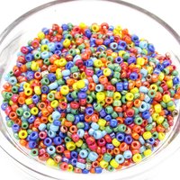 Opaque Seed Bead Mix, 11/0 Rocaille Spacers 20-25g
