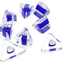 Royal Blue Furnace Cane Triangular Barrels and Slices