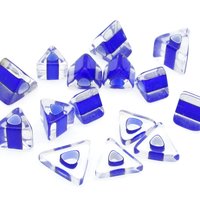 Royal Blue Furnace Cane Triangular Barrels and Slices
