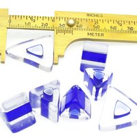 Royal Blue Furnace Cane Triangular Barrels and Slices