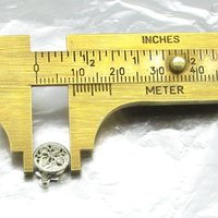 9mm Round Box Clasp, Silver Filigree 1-Strand Fastener