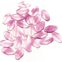 13x8mm Flat Diamond Pressed Glass Beads