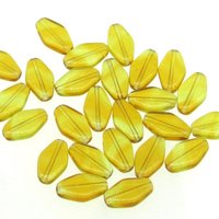 13x8mm Flat Diamond Pressed Glass Beads