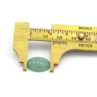 Nephrite Jade Oval Cabochon, Carved Scarab 16x12x5.3mm 6.9ct