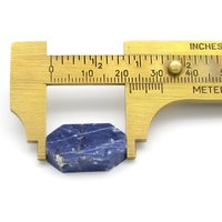 Octagonal Cabochon, Dark Blue Sodalite 22.25x13.25mm, 15ct Semiprecious Gemstone