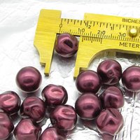 Dark Czech Glass Faux Pearl Mix
