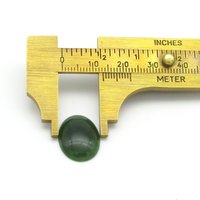 Nephrite Jade Oval Cabochon, Domed Oval 18x12.5x5.25mm 8.7ct