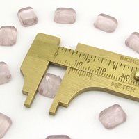 Octagonal Light Amethyst Glass Stones (10)