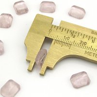 Octagonal Light Amethyst Glass Stones (10)