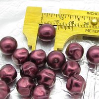 Dark Czech Glass Faux Pearl Mix