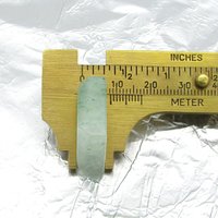 Nephrite Jade Square Cabochon, Diagonal Bevel 21mm 35.6-41.45 Carat Flat Back Stone