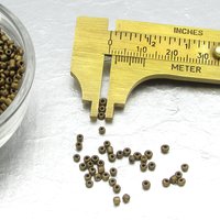 11/0 Seed Beads, Opaque Matte Bronze (25g)