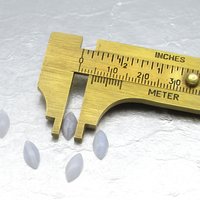 Marquise Cabochons, White Agate 10x5mm (5)