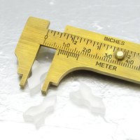 Vintage Matte Crystal Arrows, 17.5x8.5x4mm Flat Beads (3)
