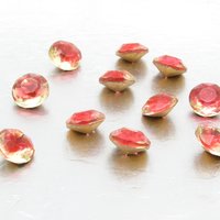 48ss Pink Sabrina Dentelles, Vintage 2-Tone Rhinestones (11)