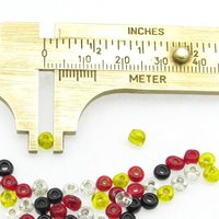 Glass Bead Mixed Lot, Flat Ovals and Seed Beads