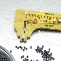 11/0 Round Seed Beads Metallic Gray (25g)